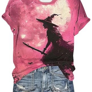 Halloween Witch Party Shirt Women Midsummer Witches Gather Tshirt Vintage Graphic Tee Short Sleeve Casual Fall Tops - lunas-mystic-emporium.com Halloween Witch Party Shirt Women Midsummer Witches Gather Tshirt Vintage Graphic Tee Short Sleeve Casual Fall Tops