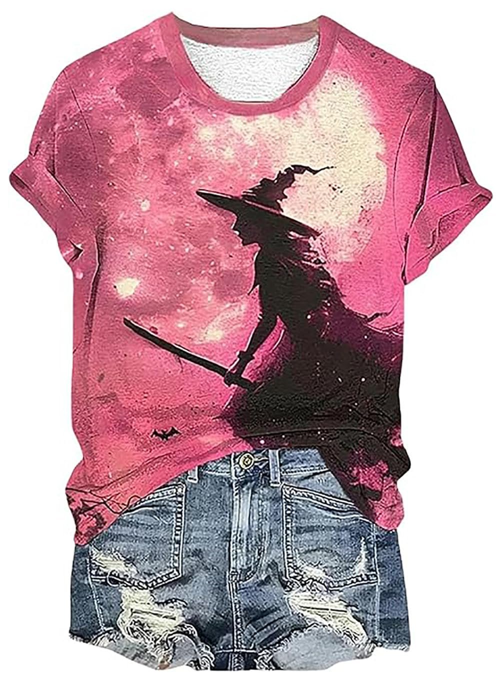 Halloween Witch Party Shirt Women Midsummer Witches Gather Tshirt Vintage Graphic Tee Short Sleeve Casual Fall Tops - lunas-mystic-emporium.com Halloween Witch Party Shirt Women Midsummer Witches Gather Tshirt Vintage Graphic Tee Short Sleeve Casual Fall Tops