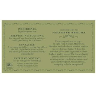 Harney & Sons Japanese Sencha Green Tea, 50 Tea Bags