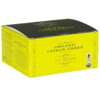 Harney & Sons Organic Citron Green Tea, 50 Tea Bags, Individually Wrapped