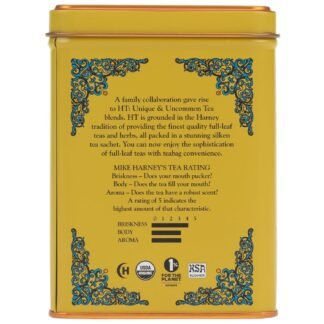 Harney Sons Organic Supreme Green, HT Tin 20 Sachets 1.4 oz 40 g