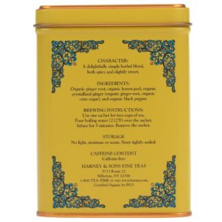 Harney Sons Organic Supreme Green, HT Tin 20 Sachets 1.4 oz 40 g