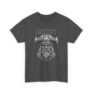 Heathen Unisex Tee, Pagan Graphic T-Shirt, Viking Norse Mythology Shirt, Nordic Warrior Top, Scandinavian Apparel