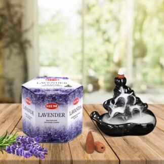 HEM Lavender Backflow Incense Cones Pack of 40 Brown Cones | Long-Lasting Floral Aroma for Positivity Relaxation Sleep | Wood Powder Aromatherapy for Stress Relief Air - lunas-mystic-emporium.com HEM Lavender Backflow Incense Cones – Pack of 40 Brown Cones | Long-Lasting Floral Aroma for Positivity, Relaxation & Sleep | Wood Powder Aromatherapy for Stress Relief & Air...