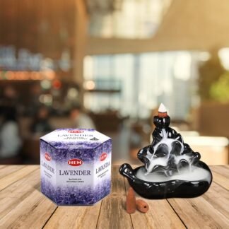 HEM Lavender Backflow Incense Cones Pack of 40 Brown Cones | Long-Lasting Floral Aroma for Positivity Relaxation Sleep | Wood Powder Aromatherapy for Stress Relief Air - lunas-mystic-emporium.com HEM Lavender Backflow Incense Cones – Pack of 40 Brown Cones | Long-Lasting Floral Aroma for Positivity, Relaxation & Sleep | Wood Powder Aromatherapy for Stress Relief & Air...