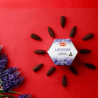 HEM Lavender Backflow Incense Cones Pack of 40 Brown Cones | Long-Lasting Floral Aroma for Positivity Relaxation Sleep | Wood Powder Aromatherapy for Stress Relief Air - lunas-mystic-emporium.com HEM Lavender Backflow Incense Cones – Pack of 40 Brown Cones | Long-Lasting Floral Aroma for Positivity, Relaxation & Sleep | Wood Powder Aromatherapy for Stress Relief & Air...