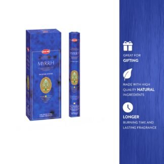 HEM Myrrh Incense Sticks - Pack of 6 - 120 count - 301g