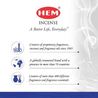 HEM Myrrh Incense Sticks - Pack of 6 - 120 count - 301g
