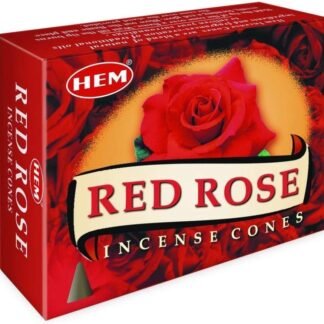 Hem Red Rose Incense Cones – Case of 12 Boxes (10 Cones Each) | Romantic Floral Aroma for Positivity, Love & Calmness | Handcrafted Natural Cones for Meditation, Relaxation &...