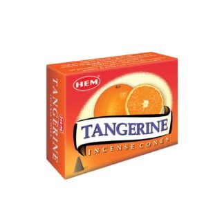 Hem Tangerine Incense Cones – Case of 12 Boxes (10 Cones Each) | Fresh Citrus Aroma for Uplifting Energy & Mood | Handcrafted Natural Fragrance for Meditation, Relaxation &...