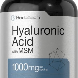 Horbäach Hyaluronic Acid with MSM | 1000 mg | 120 Capsules | Non-GMO and Gluten Free Supplement | Bioavailable Formula - lunas-mystic-emporium.com Horbäach Hyaluronic Acid with MSM | 1000 mg | 120 Capsules | Non-GMO and Gluten Free Supplement | Bioavailable Formula