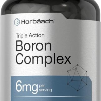Horbäach Triple Boron Complex 6 mg Supplement | 300 Tablets | for Men and Women | Vegetarian, Non-GMO & Gluten Free | Triple Action Boron Citrate, Boron Glycinate, Boron Asparate