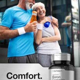 Horbäach Triple Boron Complex 6 mg Supplement | 300 Tablets | for Men and Women | Vegetarian, Non-GMO & Gluten Free | Triple Action Boron Citrate, Boron Glycinate, Boron Asparate