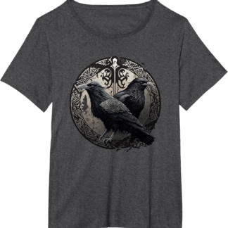 Huginn and Muninn Ravens Norse Mythology Viking Symbols T-Shirt - lunas-mystic-emporium.com Huginn and Muninn Ravens Norse Mythology Viking Symbols T-Shirt