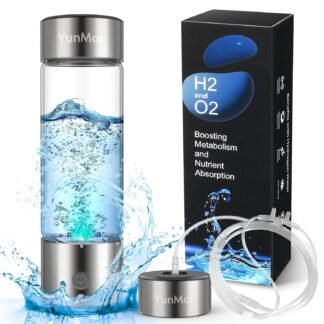 Hydrogen Water Bottle & Hydrogen Water Tablets Alternative – 2800ppb SPE/PEM Tech, 3-Min Electrolysis, Inhalable H2 for Home, Office, Fitness & Daily Hydration