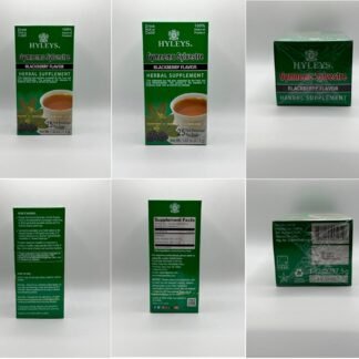 Hyleys Gymnema Sylvestre with Green Tea - Blackberry Flavor - 25 Tea Bags - Herbal Supplement Gurmar Tea