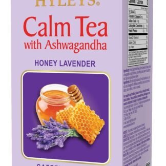 Hyleys Herbal Tea with Ashwagandha - Lavender & Honey Flavor - Caffeine-Free, Calm Tea - 25 Tea Bags (6 Pack - 150 Tea Bags Total) - Bedtime Blend for Deep Relaxation & Restful...