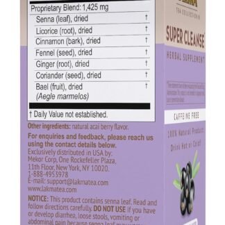 HYLEYS Lakma Super Cleanse Tea with Acai Berry - 25 Tea Bags