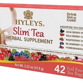Hyleys Slim Tea 42 Ct Assorted - Weight Loss Herbal Supplement Cleanse and Detox - 42 Tea Bags (1 Pack)