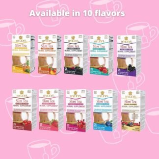 HYLEYS Slim Tea 9 Flavor Assortment 100 Ct - Weight Loss Herbal Supplement Cleanse and Detox - 100 Tea Bags (1 Pack) - Herbal Tea Variety Pack