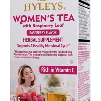 Hyleys Women Tea Raspberry Flavor - 25 Tea Bags - Supports Female Period and Healthy Menstrual Cycle