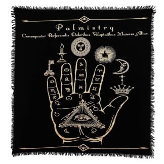 Indian Consigners Altar Cloth A-Z Spell Pentagram Witchcraft Alter Tarot Spread Top Cloth Wiccan Square Spiritual 24 by 24 Sacred Cloth (A-Z Pentagram Spell)