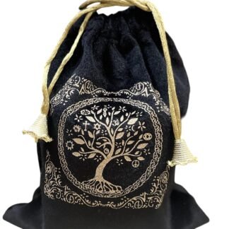 Indian Consigners Soft Velvet Pouch for Tarot, Altar, Rune, Gift, Crystal, jewelry Wrap Bags for Precious, Sacred and Spiritial Items (Black)