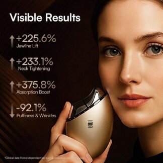 INIA 7-in-1 Red Light Therapy for Face and Neck Gua Sha Facial Massager Tool Device with Thermal and Cryo Mode for Puffiness & Firming Skincare Tool