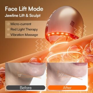 INIA 7-in-1 Red Light Therapy for Face and Neck Gua Sha Facial Massager Tool Device with Thermal and Cryo Mode for Puffiness & Firming Skincare Tool