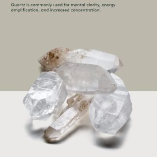 KALIFANO Quartz Points Bundle (500+ Carats) - Bulk High Energy Raw Lemurian Reiki Cuarzo Crystal Used for Clarity and Purpose - Information Card Included (Family Owned & Operated)