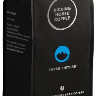 Kicking Horse Coffee, Three Sisters, Medium Roast, Whole Bean, 10 oz