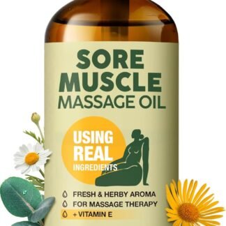 Kukka Sore Muscle Massage Oil for Professional Massages - 3.4 Fl Oz - Made with Eucalyptus & Roman Chamomile, Relaxing Body & Face Oil for Sore Muscles, Spa & Yoga, Fast-Absorbing