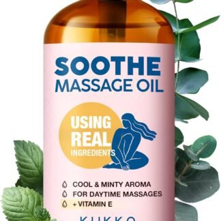 Kukka Sore Muscle Massage Oil for Professional Massages - 3.4 Fl Oz - Made with Eucalyptus & Roman Chamomile, Relaxing Body & Face Oil for Sore Muscles, Spa & Yoga, Fast-Absorbing