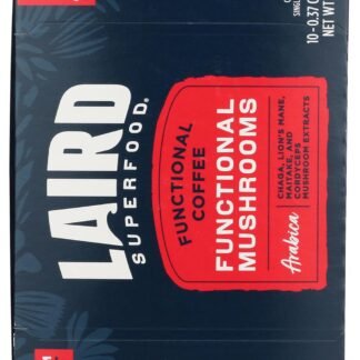 Laird Superfood Peruvian Medium Roast Coffee with Functional Mushrooms, Certified Organic Peruvian Ground Coffee Beans, Gluten-Free, Dairy-Free, Non-GMO, Paleo, Keto Friendly,...