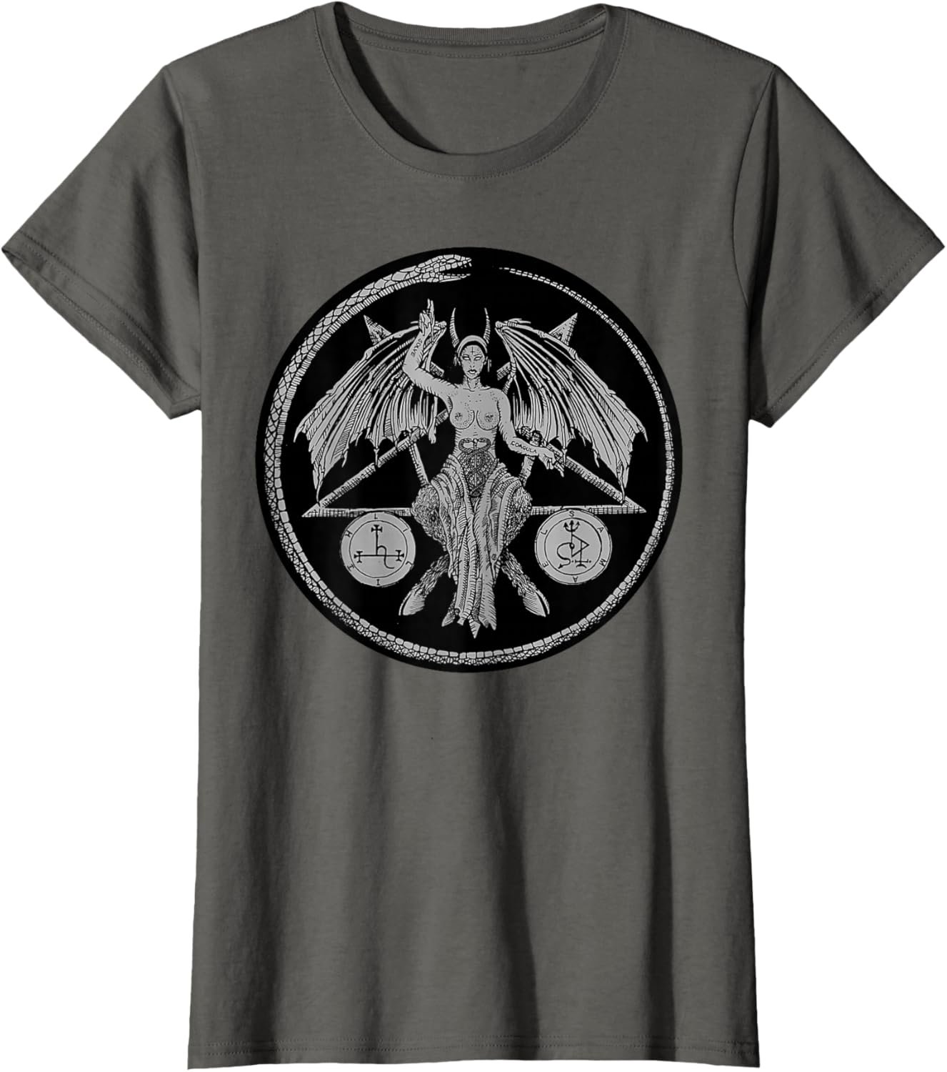 Lilith Female Devil Gothic Pagan Samael Witchcraft Occult T-Shirt - lunas-mystic-emporium.com Lilith Female Devil Gothic Pagan Samael Witchcraft Occult T-Shirt