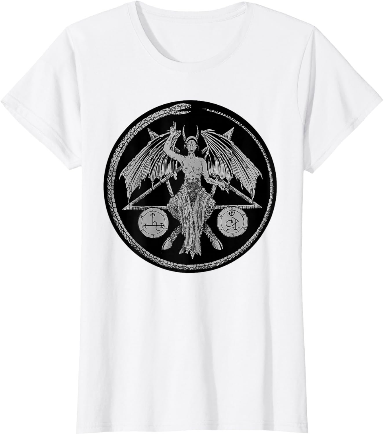 Lilith Female Devil Gothic Pagan Samael Witchcraft Occult T-Shirt - lunas-mystic-emporium.com Lilith Female Devil Gothic Pagan Samael Witchcraft Occult T-Shirt