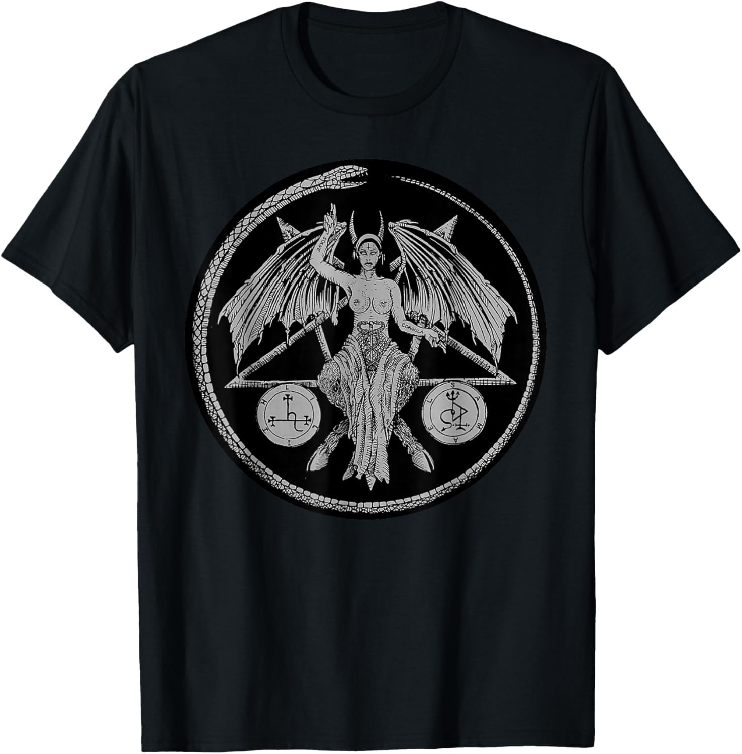 Lilith Female Devil Gothic Pagan Samael Witchcraft Occult T-Shirt - lunas-mystic-emporium.com Lilith Female Devil Gothic Pagan Samael Witchcraft Occult T-Shirt