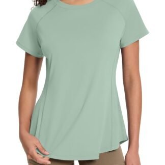 Loovoo Workout Tops for Women Loose Fit Breathable Activewear Cool Quick Dry Gym Athletic Tee Top