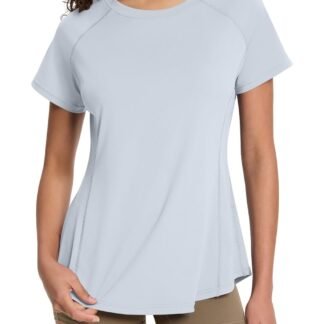 Loovoo Workout Tops for Women Loose Fit Breathable Activewear Cool Quick Dry Gym Athletic Tee Top