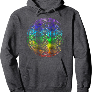 Mandala Moon Chakra Tree of Life Pullover Hoodie - lunas-mystic-emporium.com Mandala Moon Chakra Tree of Life Pullover Hoodie