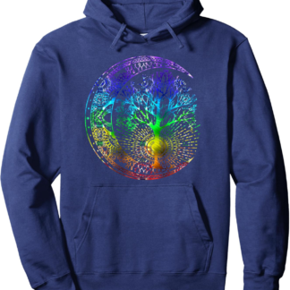 Mandala Moon Chakra Tree of Life Pullover Hoodie - lunas-mystic-emporium.com Mandala Moon Chakra Tree of Life Pullover Hoodie