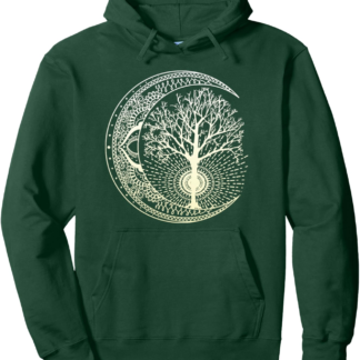 Mandala Moon Tree of Life Pullover Hoodie