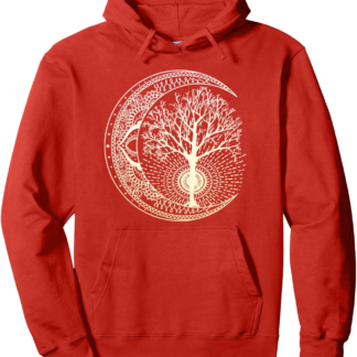 Mandala Moon Tree of Life Pullover Hoodie