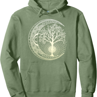 Mandala Moon Tree of Life Pullover Hoodie