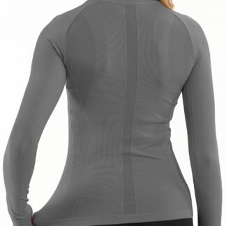 MathCat Seamless Workout Shirts for Women Long Sleeve Yoga Tops Sports Running Shirt Breathable Athletic Top Slim Fit