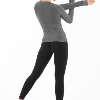 MathCat Seamless Workout Shirts for Women Long Sleeve Yoga Tops Sports Running Shirt Breathable Athletic Top Slim Fit