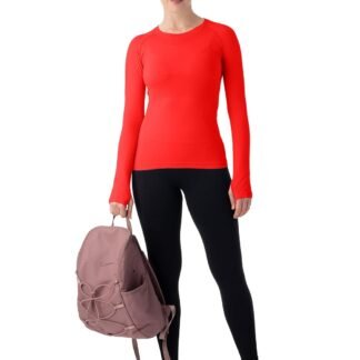 MathCat Seamless Workout Shirts for Women Long Sleeve Yoga Tops Sports Running Shirt Breathable Athletic Top Slim Fit