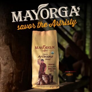 Mayorga Organic Coffee 2lb Artesano Blend - Medium Roast Whole Bean Coffee Speciality Grade, 100% Arabica, Slow Roasted, Chocolate and Nutty Flavor with Low Acidity - USDA...