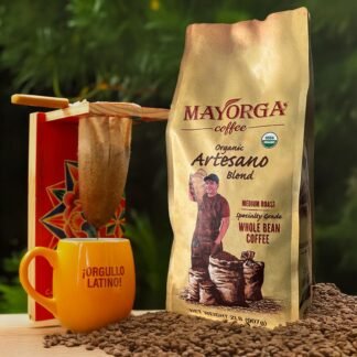 Mayorga Organic Coffee 2lb Artesano Blend - Medium Roast Whole Bean Coffee Speciality Grade, 100% Arabica, Slow Roasted, Chocolate and Nutty Flavor with Low Acidity - USDA...