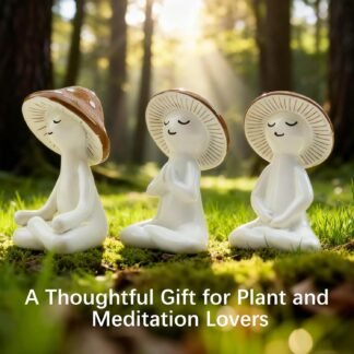 Meditation Mushroom Resin Statues Cute Yoga Mushroom Figurines for Desk Home Office Garden Decor Zen Resin Sculptures for Living Room Patio Tabletop Backyard - lunas-mystic-emporium.com Meditation Mushroom Resin Statues – Cute Yoga Mushroom Figurines for Desk, Home, Office & Garden Decor – Zen Resin Sculptures for Living Room, Patio, Tabletop & Backyard...